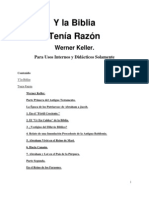 Y La Biblia Tenia Razon - Werner Keller