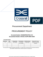 Crossrail Procurement Policy