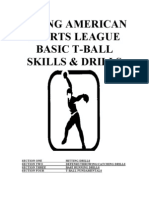 Young American Sports League Basic T-Ball Skills & Drills