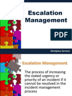 Escalation Management: Workplace Services