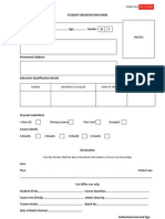 Student Registration Form