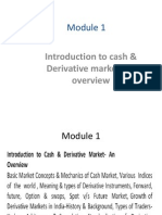 Introduction To Cash & Derivative Market-An