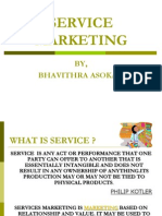 Service Marketing: BY, Bhavithra Asokan