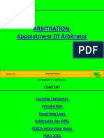 Arbitrator Appointment
