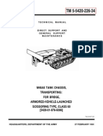 M48A5 Tank Chassis, Transporting: For Bridge, Armored-Vehicle-Launched Scissoring Type, Class 60 (5420-01-076-6096)