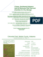 Citronelle Dome CO2 EOR Pilot Test and Opportunities For CO2 Storage