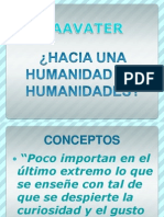 Hacia Una Humanidad Sin Humanidades