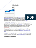 Von Mises Yield Criteria