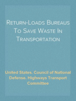 Return-Loads Bureaus To Save Waste In Transportation