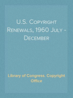 U.S. Copyright Renewals, 1960 July - December