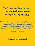 Petition for Certiorari Denied Without Opinion: Patent Case 98-1972.