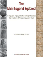 The Misiri Legend Explored: A Linguistic Inquiry into the Kalenjiin People�s Oral Tradition of Ancient Egyptian Origin