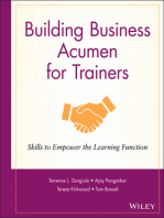 Building Business Acumen for Trainers: Skills to Empower the Learning Function