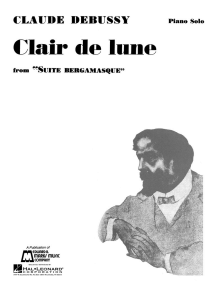 Clair de Lune: Piano Solo