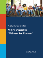 A Study Guide for Mari Evans's "When in Rome"