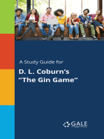 A Study Guide for D. L. Coburn's "The Gin Game"