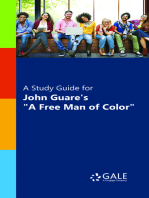 A Study Guide for John Guare's "A Free Man of Color"