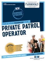 Private Patrol Operator: Passbooks Study Guide