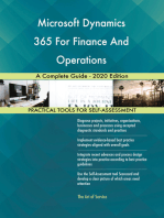 Microsoft Dynamics 365 For Finance And Operations A Complete Guide - 2020 Edition