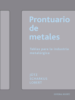 Prontuario de metales: Tablas para la industria metalúrgica