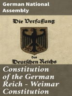 Constitution of the German Reich — Weimar Constitution