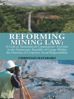 Reforming Mining Law: A Look at Transnational Corporations’ Activities in the Democratic Republic of Congo Within the Doctrine of Corporate Social Responsibility