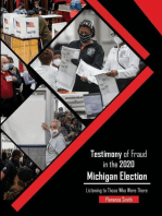 Testimony of Fraud in the 2020 Michigan Election