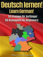 Deutsch lernen! 50 Dialoge für Anfänger: Learn German! 50 Dialogues for Beginners