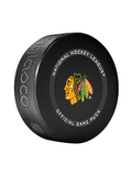 NHL Chicago Blackhawks Officially Licensed 2023-2024 Team Game Puck Design In Cube - New Fan Blue