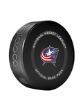 NHL Columbus Blue Jackets Officially Licensed 2023-2024 Team Game Puck Design In Cube - New Fan Blue