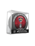 NHL 2024 Florida Panthers Stanley Cup Champions Hockey Puck Drink Coasters (4-pack) In Cube