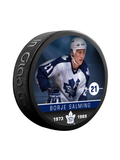 NHLAA Alumni Borje Salming Toronto Maple Leafs Souvenir Collector Hockey Puck