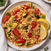 Zucchini and Harissa Couscous