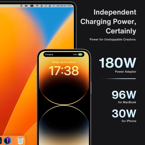 iVANKY FusionDock Max 1 MacBook Dock: 180W Power Delivery, Charges MacBook & iPhone Simultaneously