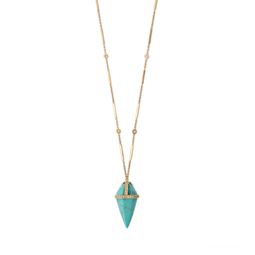 TURQUOISE PENDULUM NECKLACE