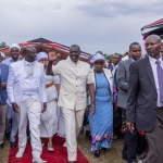 President William Ruto arrives at Nakuru High school for the Akurinu annual national prayer conference on June 9, 2024. PHOTO/@rigathi/X.