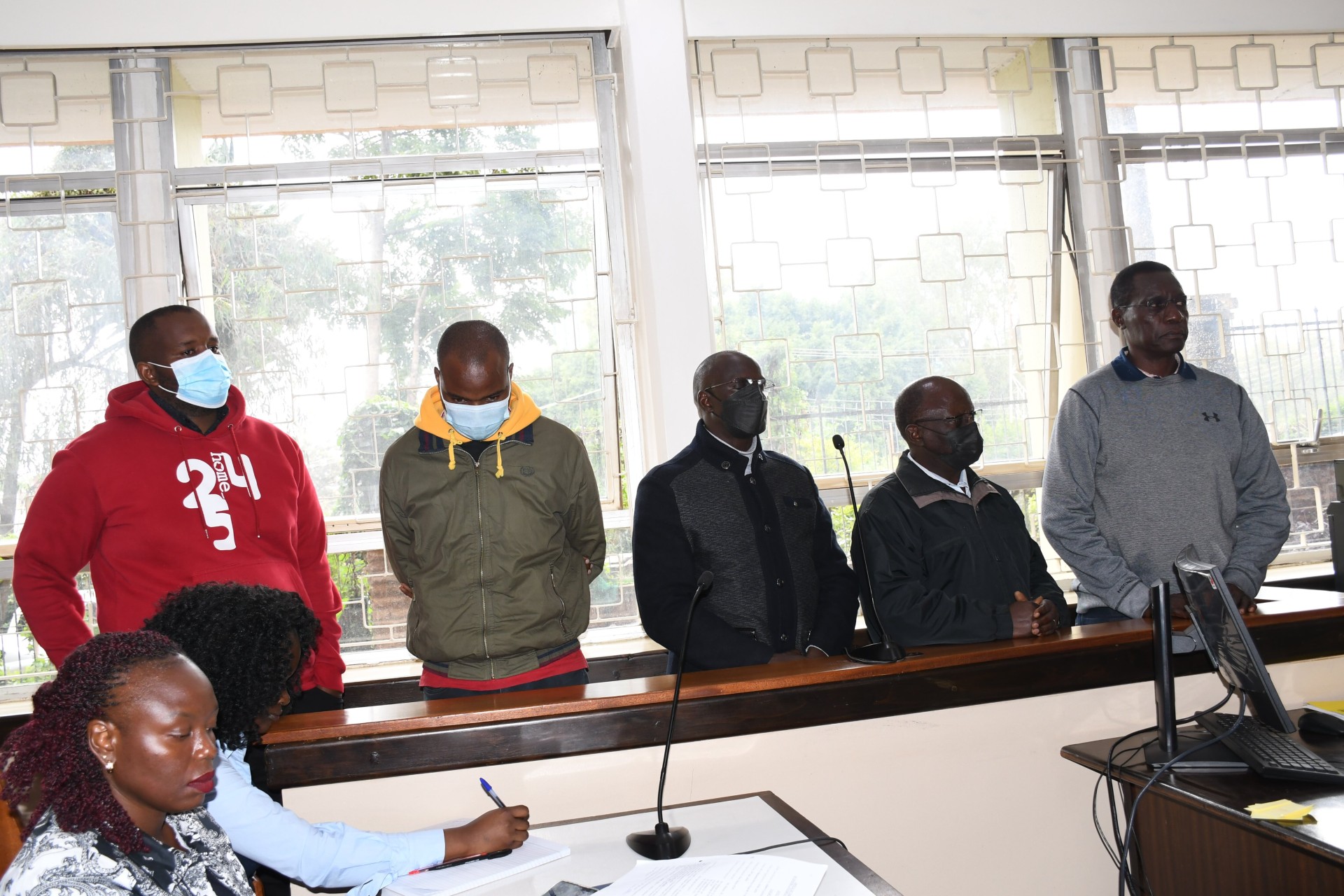 Employees of the State Department for Correctional Services appearing in court over corruption on July 22, 2024. PHOTO/@ODPP_KE