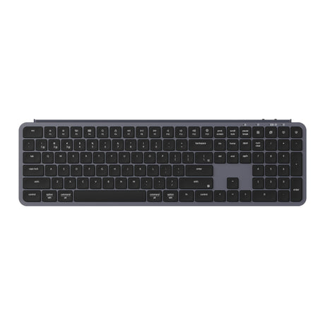 Keychron B6 Pro Ultra Slim Wireless Keyboard full size Layout for Mac Windows Linux Space Gray