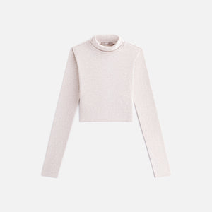 Kith Women Brier Cropped Baby Rib Turtleneck - Sandy Heather