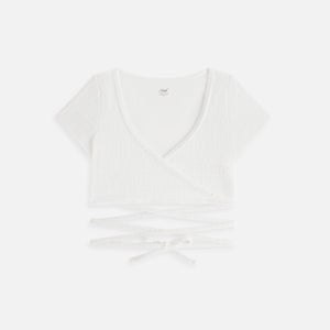 Kith Women Ailee Monogram Towel Wrap Top - White