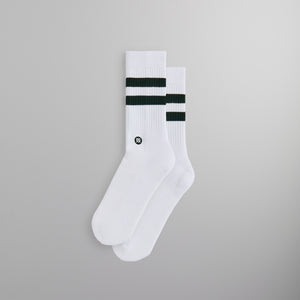 Kith Classics for Stance Crew Sock - White / Forest Green