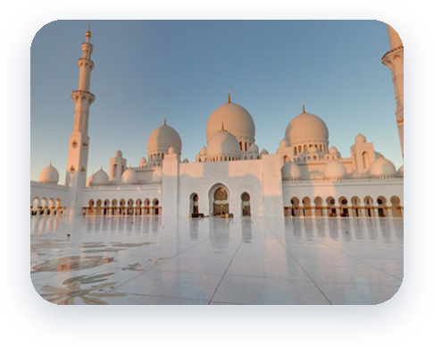 Imagens da Mesquita do Sheikh Zayed em Abu Dhabi no Street View