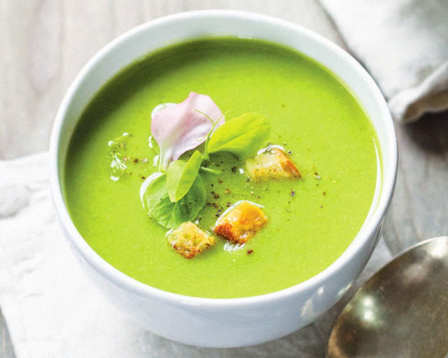 Chilled Green Pea Soup