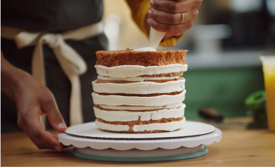 Photo of cake being made