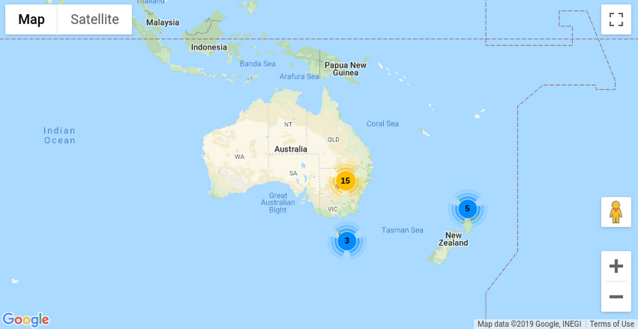 Clustered Map