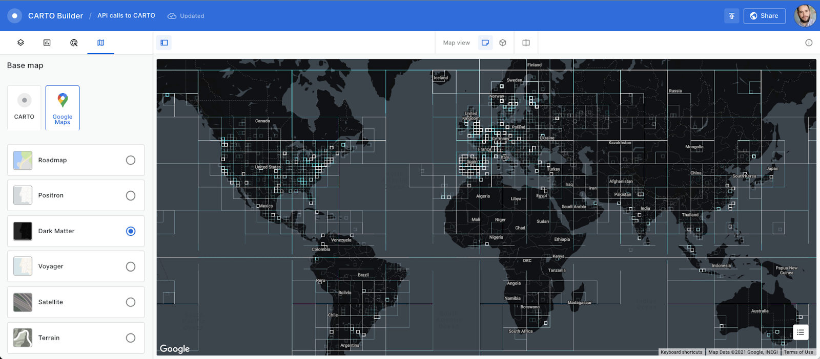 CARTO custom styles