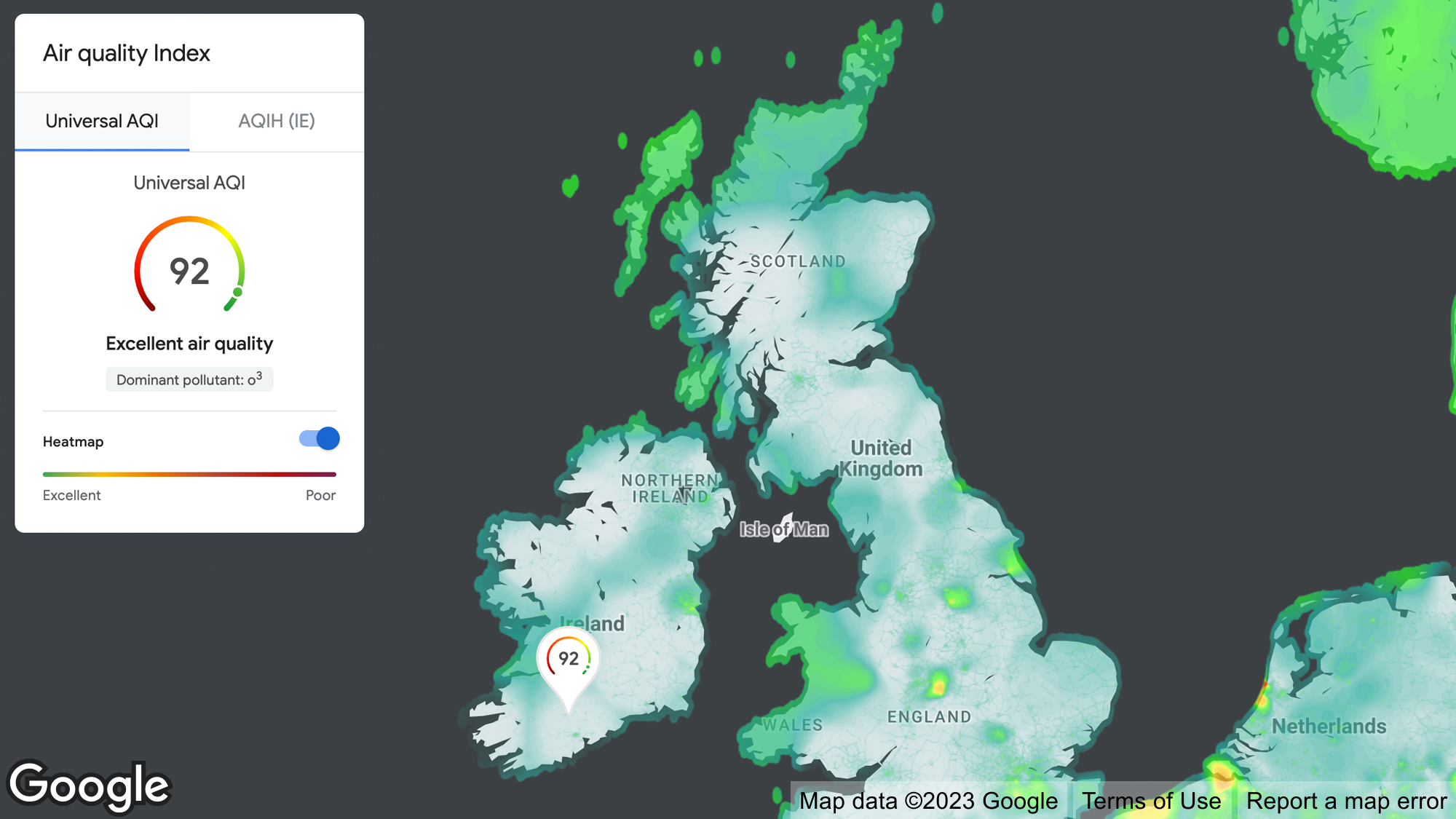 Universal Air Quality Index