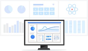 Monitor de computadora que muestra gráficos y grafos