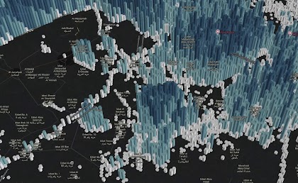 Explore a 3D heatmap of water availability in the Nile Delta region