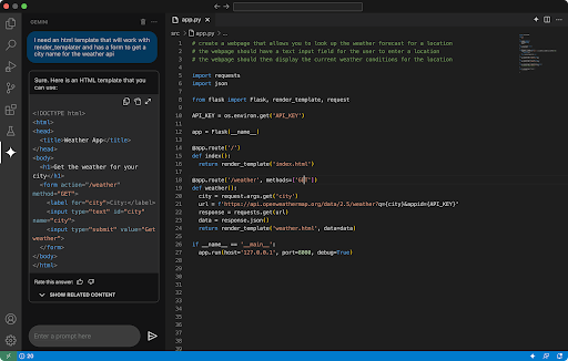 Illustrazione della programmazione di Gemini Code Assist